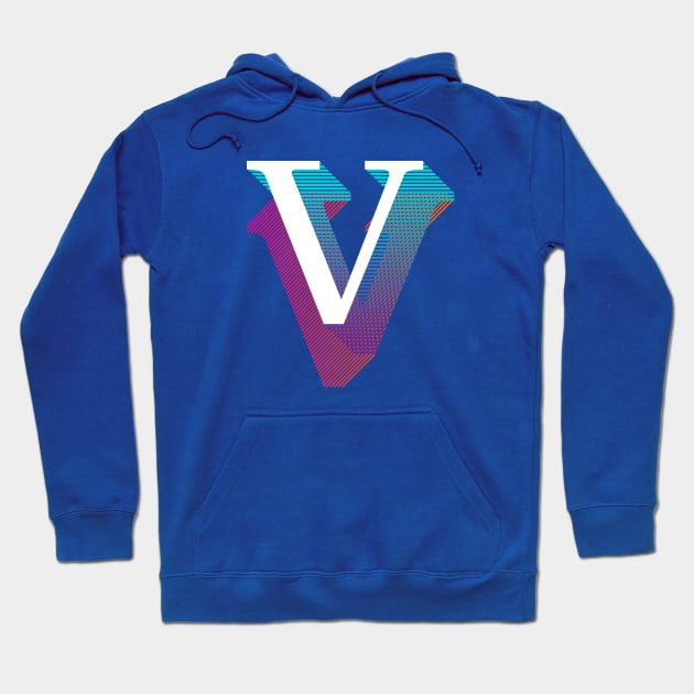 Letter V Hoodie by MplusC